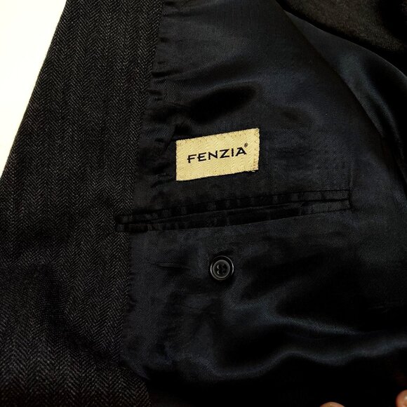 Fenzia 100% Wool Sport Coat Blazer 42 Short S & K Famous Brands Made In Israel - Picture 4 of 9